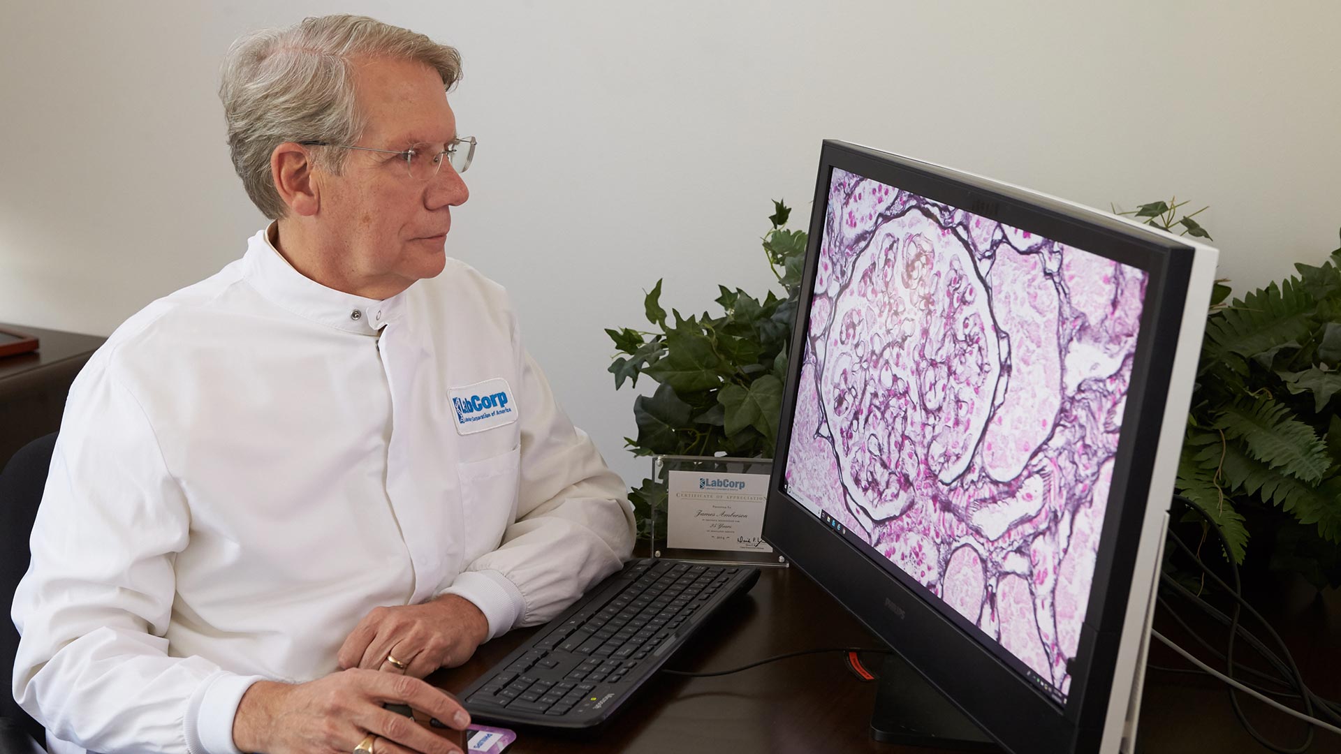 Pathologist uses Philips IntelliSite Pathology Solution